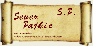 Sever Pajkić vizit kartica
